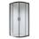 Pusapvalė dušo kabina AMO-5201B 80x80x190 cm