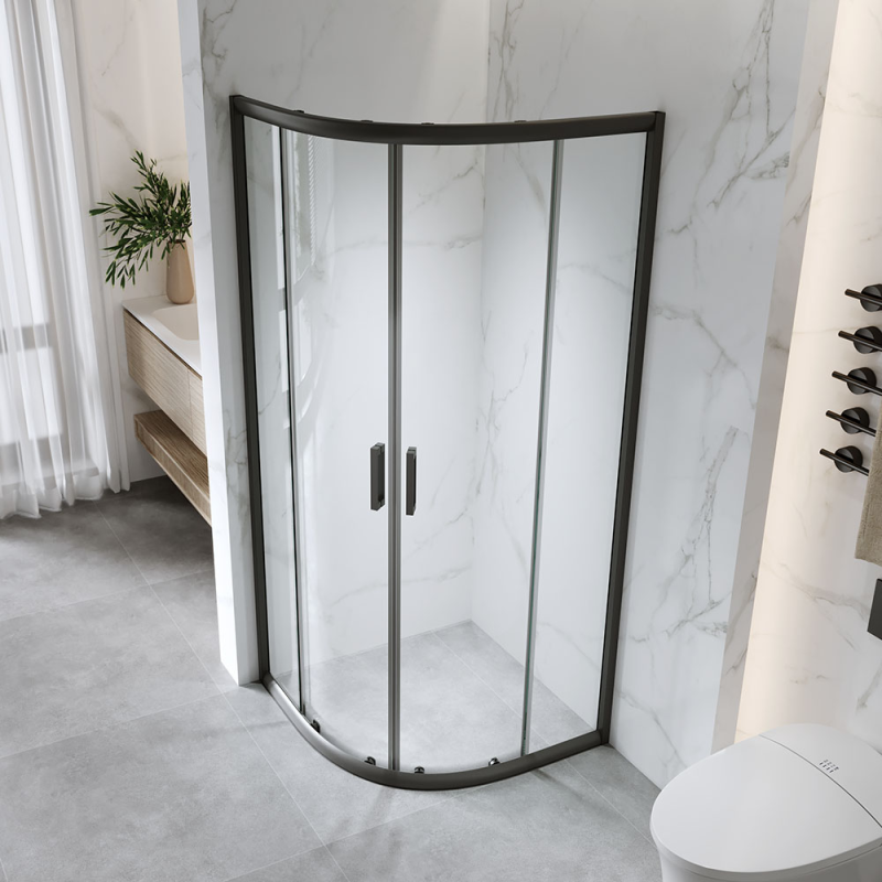 Pusapvalė dušo kabina AMO-5201B 80x80x190 cm