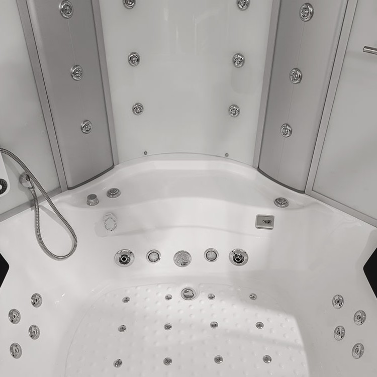 Garo Kabina AMO-08150 Balta Su Masažine Vonia 150x150 cm.