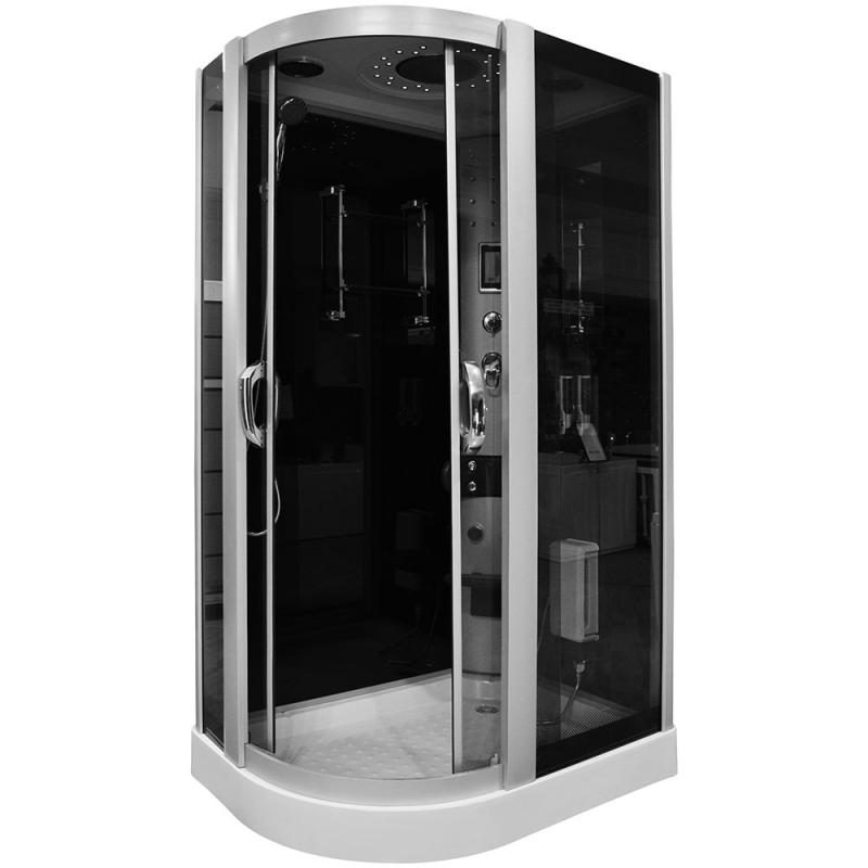 Garinė Dušo Kabina AMO-09914 Black Left 120x85x225