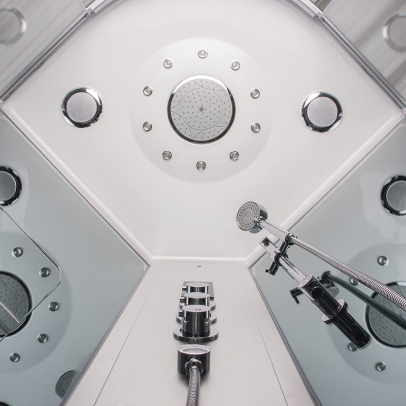 Garinė Dušo Kabina AMUE-AR1280-1L Juoda 120x80cm.