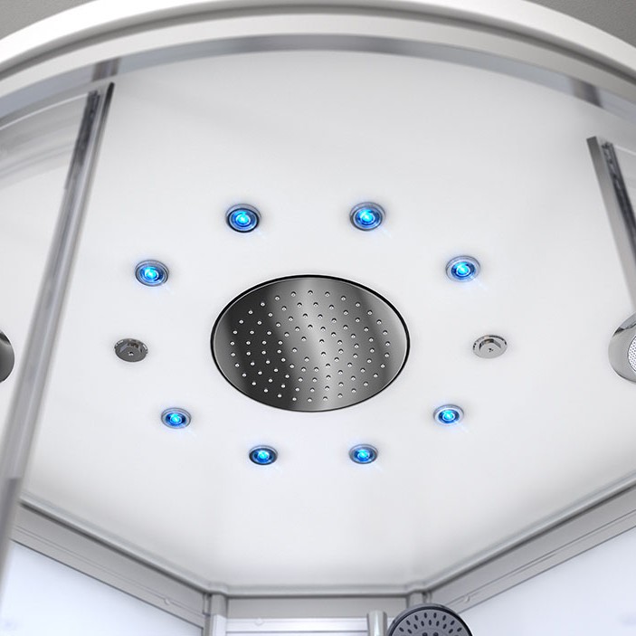 Garinė Dušo Kabina AMUE-AR1280-1L Balta 120x80 cm.