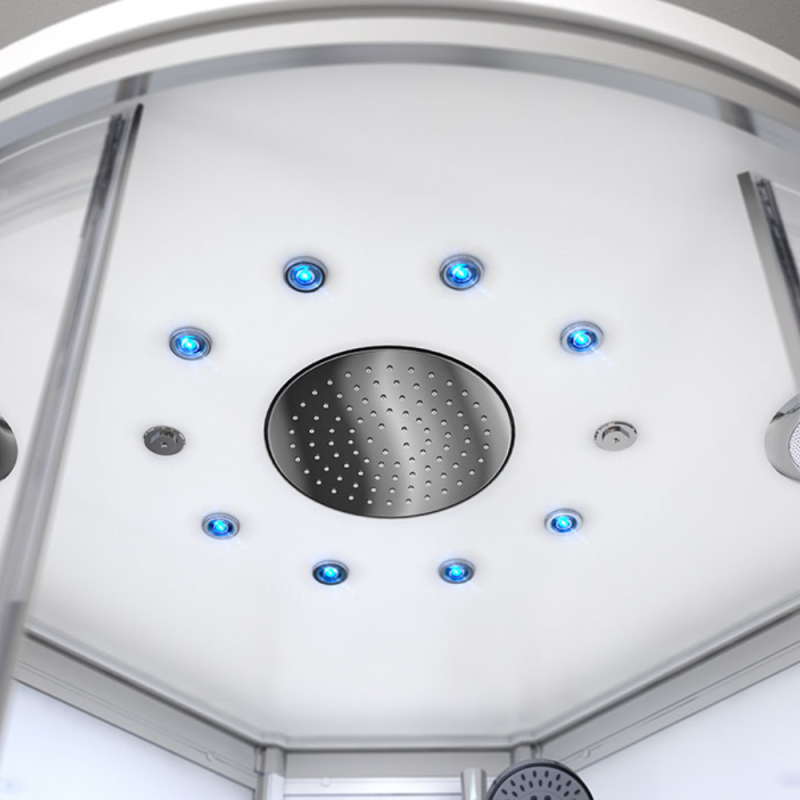 Garinė Dušo Kabina AMUE-AR1280-1R Black 120x80 cm.