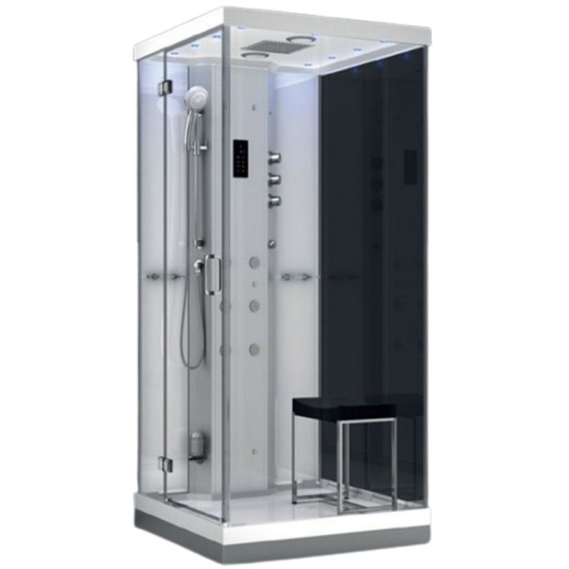 Garinė Dušo Kabina AMUE-H1000-11L Balta 100x100x217 cm.