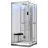Garinė Dušo Kabina AMUE-H1000-12R Balta 100x100x217 cm.