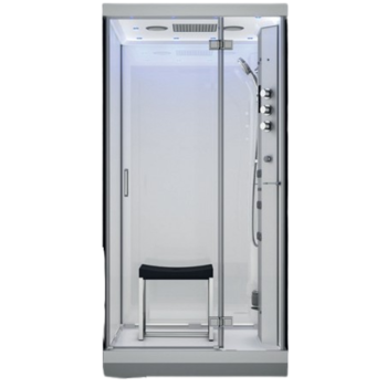 Garinė Dušo Kabina AMUE-H1000-13R Balta 100x100x217 cm.