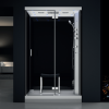 Garinė Dušo Kabina AMUE-H1200-22R Juoda 120x90x217 cm.