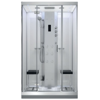Garinė Dušo Kabina AMUE-H1400-13 Balta 140x100x217 cm.