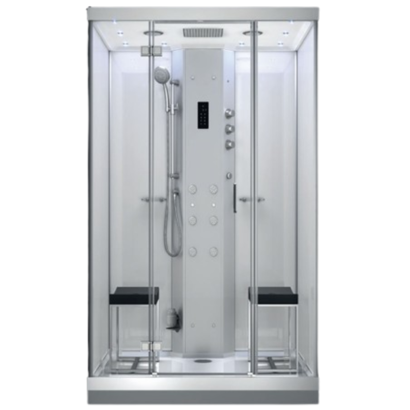 Garinė Dušo Kabina AMUE-H1400-13 Balta 140x100x217 cm.