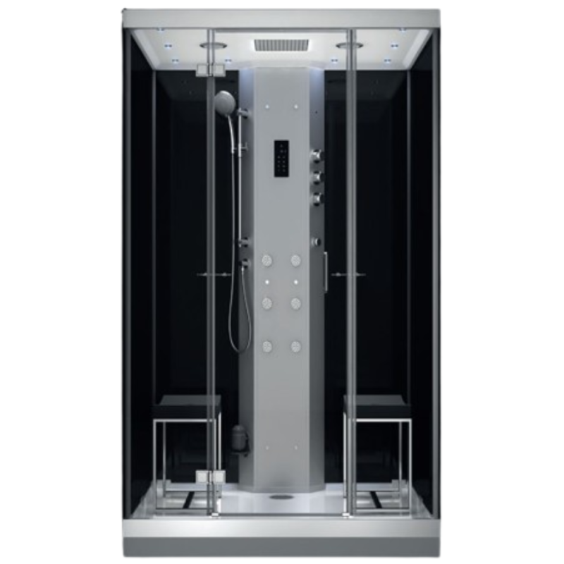 Garinė Dušo Kabina AMUE-H1400-23 Juoda 140x100x217 cm.