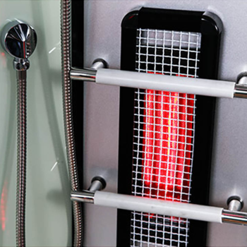 Garinė dušo kabina AMUE-K1082 TRIO 145x90x215 cm.