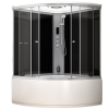 Garinė Dušo Kabina Su Hidromasažu  AMUE-AF1414 Juoda 140x140