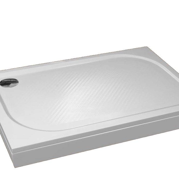 Akmens Masės Dušo Padėklas SPN P 710K 100x80 cm. Kairės Pusės