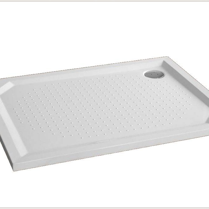 Akmens Masės Dušo Padėklas SPN P 715K 120x90 cm. Dešinės Pusės