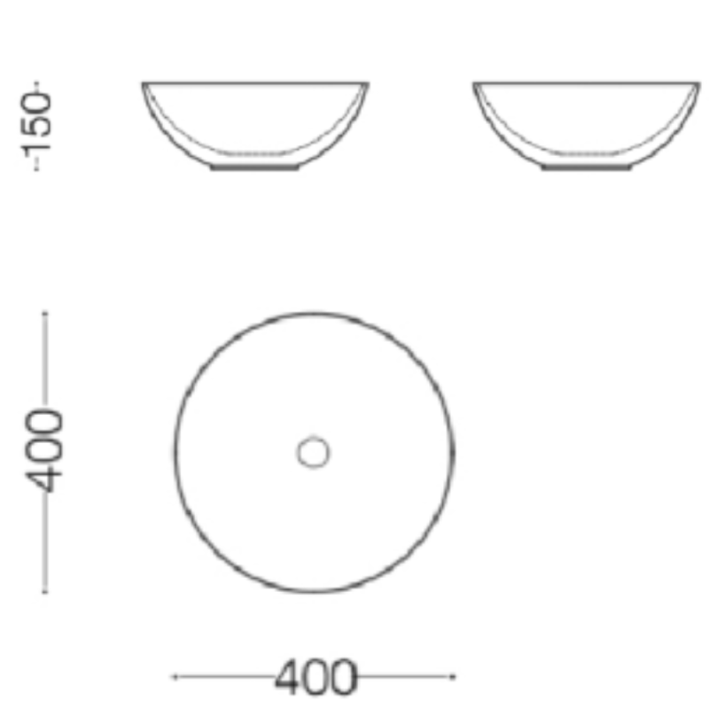 Akmens Masės praustuvės SPN Festa 40x40 cm.