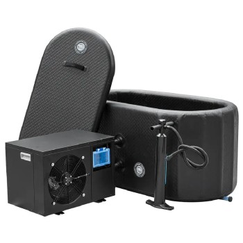 Žiemos vonia su šaldytuvu AMO-ALP-IFVB Juoda 137x75x63 cm